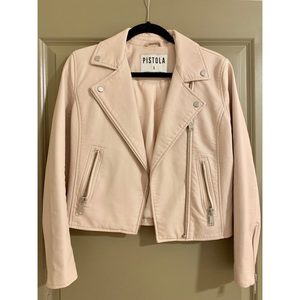 Pistola Light Pink Moto Jacket - Picture 2 of 3